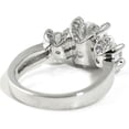 thumbnail image 5 of HeartsAndYou 2.75ct Round Cut Moissanite Engagement Ring for Women Trilogy Classic 18k White Gold over Silver, 5 of 9