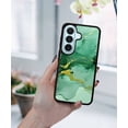 thumbnail image 5 of WIRESTER Shockproof Soft Rubber Cover Case for Samsung Galaxy S26 6.3" 2026, Marble Gold And Green, 5 of 5