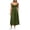 #1Army Green, variant on MYAOYI Womens Summer Fashion Solid Color Loose V-neck Three-Quarter 3/4 Sleeve Double Pocket Dress