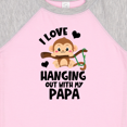 thumbnail image 3 of Inktastic Monkey I Love Hanging out with My Papa Gift Baby Boy or Baby Girl Bodysuit, 3 of 4