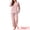 Pink, variant on DARING DIVA Women's  Soft Waffle Cotton Pajamas Long Sleeve with Pants Set XS Pink