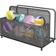 thumbnail image 1 of EastVita Poolside Float Storage, Outdoor Storage, Patio Poolside Float Storage Basket, Storage Box, PE Rattan Outdoor Pool Caddy with Rolling Wheels, 1 of 6