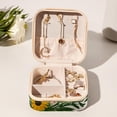 thumbnail image 6 of Mother's Day Travel Portable Square Jewelry Box Organizer for Rings, Earrings, Necklaces, Bracelets, etc. for Girls and Women, 6 of 6