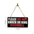 thumbnail image 7 of Please Do Not Knock Or Ring Doorbell 5x10 Hanging Plus Wall or Door Sign | Rustic Twine | Home and Business Signage, 7 of 7