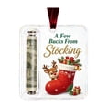 thumbnail image 2 of Xlokein Christmas Cash Gift Ornament, Acrylic Money Holder Hanging Decor, Unique Christmas Decoration for Christmas Tree, Fireplace, 2 of 9