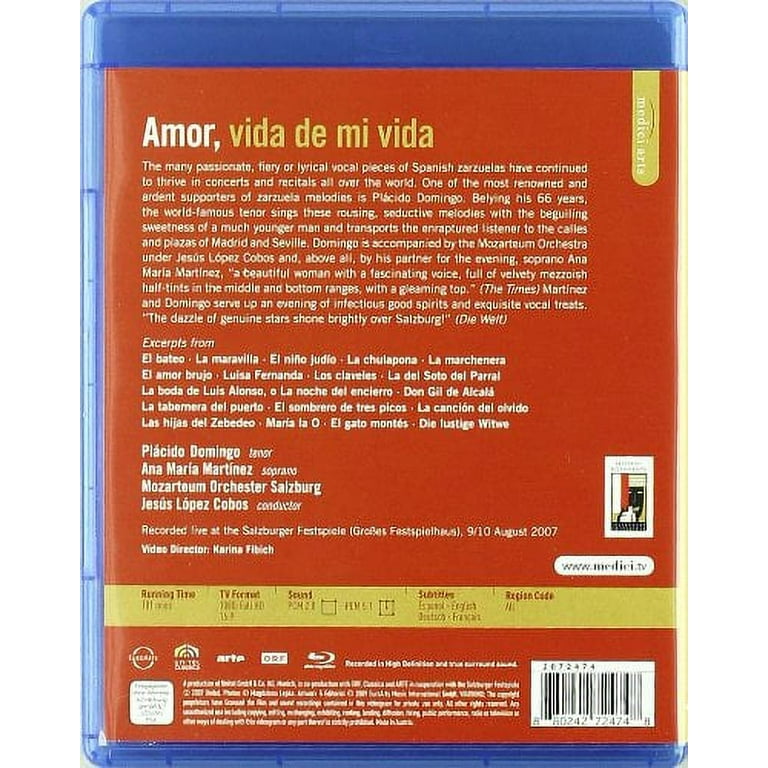 その他 Amor Vida De Mi Vida [Blu-ray] 2mvetro Amor Vida de Mi Vida (Blu-ray), Euroarts, Music & Performance