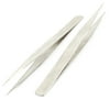 2 Pcs 130mm Long Pointed Tip Watch Crafts Jewelry Repair Tool Straight Tweezers