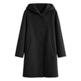 thumbnail image 2 of WOYY Boys Wool Coat Button Down Hooded Trench Jacket Casual Outerwear, Sizes 5-16, 2 of 6
