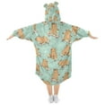 thumbnail image 2 of joogoo Wearable Blanket Capybara Skating Hoodie for Oversized Sherpa Hooded 3-14 YR M, 2 of 7
