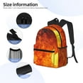 thumbnail image 5 of Lsque Tennis Ball In Fire Classic Casual Backpack - Large Capacity Water-Resistant Backpack for School, Work, Travel, and Outdoor Activities, 5 of 8