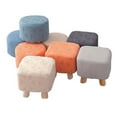 thumbnail image 3 of Ottoman Cover Small Stool Cover Stretch All-inclusive Slipcover Home Easy To Install-S-Gray B4Pcs, 3 of 3
