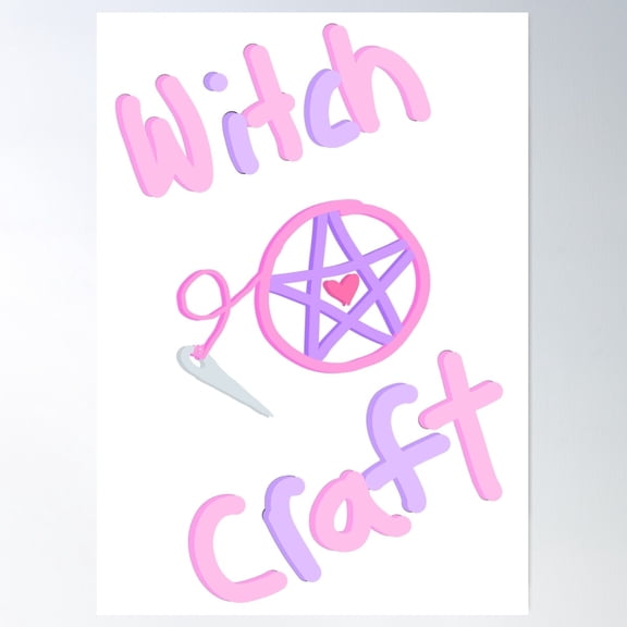 Witch Craft Poster Wall Art, Modern Wall Decor For Living Room Bedroom, 8x12 UNFRAMED