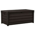 thumbnail image 3 of Keter Brightwood Weatherproof Patio Deck Storage Box Bench, Brown (2 Pack), 3 of 13