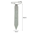 thumbnail image 4 of Lifetechs Sparkling Neck Tie Shiny s Flat Mesh Style Metal Neck Straps Bling Necktie Christmas Gift Tie Parties Photography Props, 4 of 6