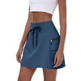 thumbnail image 4 of Sentmoon Jupe Mini Taille Haute Jupe pour Femmes Décontractée Couleur Unie avec Fermeture Éclair avec Poches Coupe Régulière Jupe pour Femmes pour l'Été et Temps Chaud 2TP-TG, 4 of 8