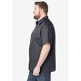 thumbnail image 3 of KingSize Men's Big & Tall Solid Wrinkle-Resistant Short Sleeve Button Down, 3 of 5