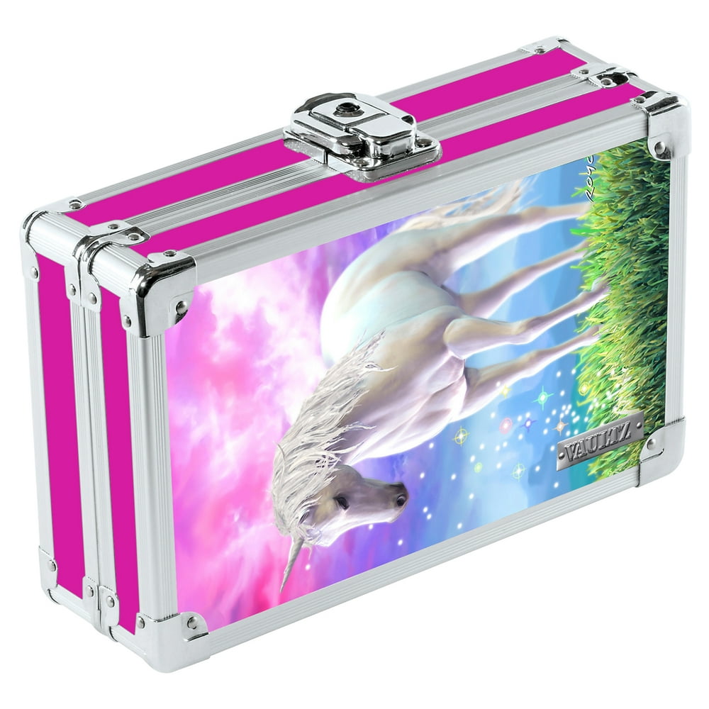 Vaultz Locking Pencil Box 3D Unicorn, Key Lock, VZ03911