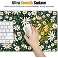 thumbnail image 4 of Healing & Cute Little Daisy Pattern Mouse Pad, Beautiful Flowers Design Extra Large Full Desk Mouse Pad for Pleasant Office Work & Home Study, High Performance Gaming Mouse pad for Gamer (35.4x15.7in), 4 of 6