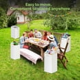 thumbnail image 6 of Extra Strong Corrugated Cardboard Disposable Trash Cans, 4 Pack Reuseable and Disposeable Extra Large Trash Cans, 30 Gallon (30" H x 14" W x 14" D),  Garbage Can and Recycling Bins, White, 6 of 6