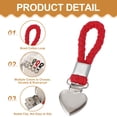 thumbnail image 3 of Uxcell 6 Pcs Tea Towel Clips with Cotton Loop for Hanging, 4.3 Inch Metal Towel Hooks Multipurpose Cloth Hangers for Home Kitchen Bathroom, Red(Heart), 3 of 7