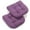 Grape, variant on Blazing Needles  19 in. U-Shaped Twill Tufted Dining Chair Cushions, Grape - Set of 2