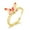 Gold plus color, variant on Womens Copper Inlaid Zircon Butterfly Ring Drip Oil Adjustable Opening Trendy Fashion Jewelry Gift for Her Now