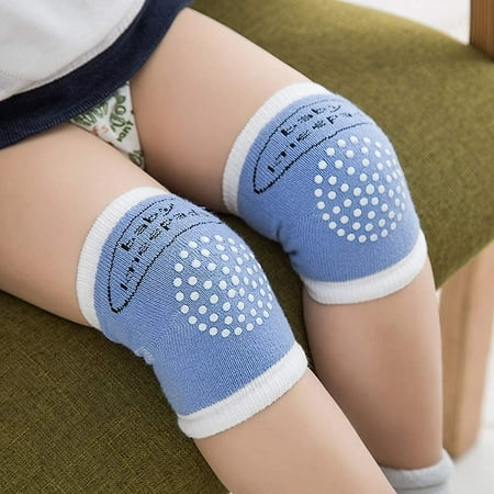 

4 Pairs Baby Knee pads for Crawling Infant Toddler Anti-Slip Cotton Knee Pads Adjustable Leg Protect Against Hard Floor and Color