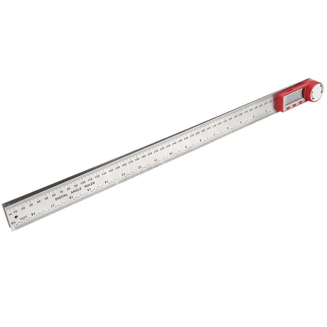 Measuring Ruler, Stainless Steel Goniometer Electronic Ruler, With Fixing Screw For Angle Measuring Measure Tool Length Measuring 0-300mm,0-500mm