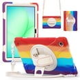 thumbnail image 1 of Funda para Samsung Galaxy Tab A11 Plus de 11 pulgadas (2025) y A9 Plus de 11 pulgadas (2023), funda protectora infantil a prueba de golpes con portalápices, correa de mano giratoria de 360 ​​grados, 1 of 9