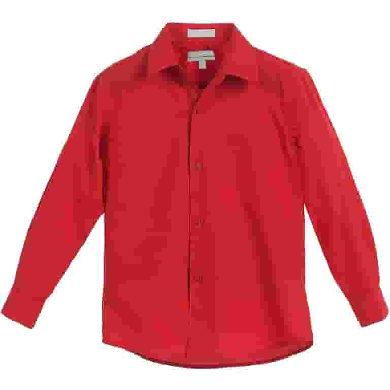 Boy's Classic Fit Long Sleeve Casual Button Down Toddler Kids