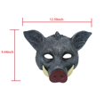 thumbnail image 4 of Máscara Hosfairy Halloween Horror Wild Boar para adulto, color gris, 4 of 9