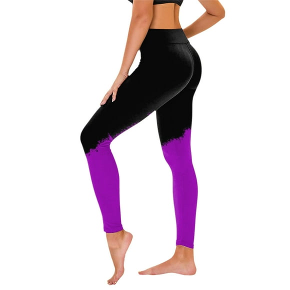 Hot6sl Summer Savings Clearance Yoga Full Length Pants,Womens Stretch Yoga Leggings Fitness Running Gym Sports Full Length Active Pants Yoga Full Length Pants,Women Pants|Purple,2XL