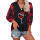 thumbnail image 1 of Sudadera Con Capucha De Manga Larga, Cuello En V, Elegante, Informal, De Manga Larga, Para La Vida Diaria De Las Mujeres, 1 of 4