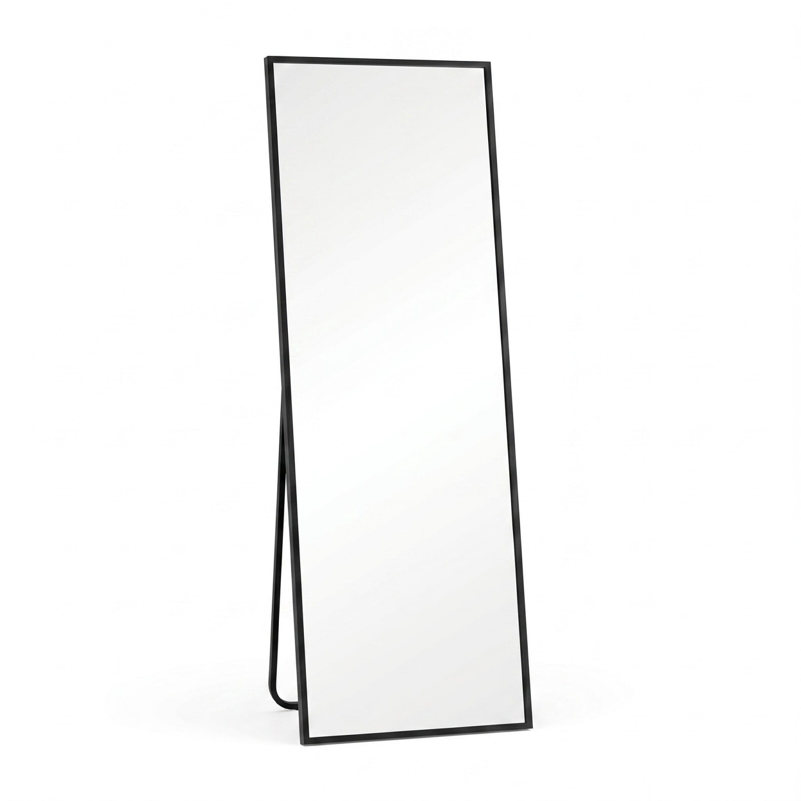 Easy4Home 64"x21" Full Length Mirror Rectangular Standing Floor Mirror, Black