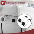 thumbnail image 2 of for Purses and Bags Umbrella Etc Car Seat Headrest Hook Sturdy Car Seat Back Organizer Hooks Multicolor Rhinestones .;x.;, 2 of 7
