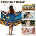 thumbnail image 5 of Yuyamidu Sunflower Shower Wrap Towel for Women Starry Sky Body Towel Wrap Size L Soft Bath Towels for Bathroom Lightweight Washcloth for Travel Hotel Home Bath Wrap Towels, 5 of 7