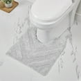 thumbnail image 4 of Better Trends 3 Piece Bathroom Rug Set 100% Cotton Extra Soft Tufted Bath Rug Water Absorbent Non-Slip Bath Mat Machine Washable (White) Hugo Collection, 4 of 7