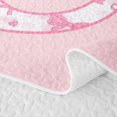 thumbnail image 5 of Manfei Pink Bow Letter C Twin Quilt Set for Girls, Princess Style Twin Coverlet Set, 5 of 7