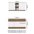 thumbnail image 3 of Cocina Integral MADESA 150cm Marrón/Blanco Glamy, 3 of 5