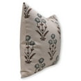 thumbnail image 4 of Fabdivine Block Print Throw Pillow Cover, 14x36 Inch Duck Canvas Handmade Cushion Cover, Floral Print Boho Design Grey Pillow Cover for Sofa and Couch, 4 of 5