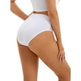 thumbnail image 2 of Unique Bargains Women's Breathable Panties Underwear Mid-Waisted Briefs L White, 2 of 6