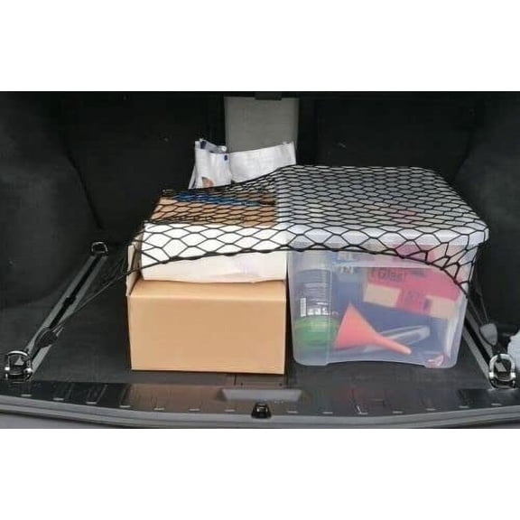 EACCESSORIES EA Trunk Organizer Cargo Net for Chevrolet Trailblazer 2021-2023 – Floor Style Cargo Net – Premium Mesh Elastic Car Trunk Organizer Vehicle Carrier Storage – Compatible Chevy Trailblazer