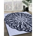 thumbnail image 3 of Ahgly Company Machine Washable Indoor Rectangle Transitional Night Blue Area Rugs, 5' x 7', 3 of 7