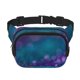 thumbnail image 1 of Disketp Purple and Green Glitter Riñonera de Doble Capa, Bolsa de Cintura Ajustable para Viajes, Correr y Senderismo, Riñonera Ligera para Hombre y Mujer, 1 of 9