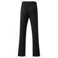 thumbnail image 5 of Men's Casual Pants Men Spring And Summer Casual All Solid Color Linen Fashion Trousers Loose Beach Pants Black M, 5 of 9