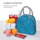 thumbnail image 5 of Fotbe Blue Glitter Bolsa de Almuerzo con Estampado, Lonchera Aislada, Contenedor de Comida Reutilizable Tipo Cooler a Prueba de Fugas, 5 of 6