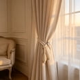 thumbnail image 5 of XiYing 2 Pack Adjustable Window Curtain Tiebacks | Cotton Rope Drape Holdbacks | Door Curtain Holder for Living Room Bedroom Kitchen | Linen Fabric Tie Backs for Home Window Decoration, 5 of 7