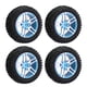 thumbnail image 2 of Drift Wheel Set, RC Car Tire Grip Aleación De Aluminio Goma 5 Poke Para Reemplazo ANGGREK Azul, 2 of 8