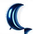 thumbnail image 2 of Globo de aluminio de luna de 24 pulgadas, globos de Mylar para fiesta romántica, decoración de luna para San Valentín, boda, cumpleaños, fiesta (azul), 2 of 7
