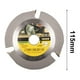 thumbnail image 5 of Disco para tallado de madera con amoladora angular, acero instrumental de 125 mm para herramientas de modelado de madera duraderas y resistentes al desgaste, accesorio universal para múltiples, 5 of 5